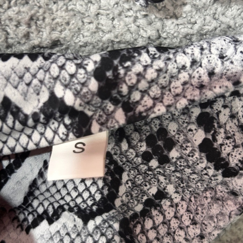 Unbranded Bikini Set Snakeskin S Black‎ White Animal Print Baddie Y2K Summer - Picture 4 of 9